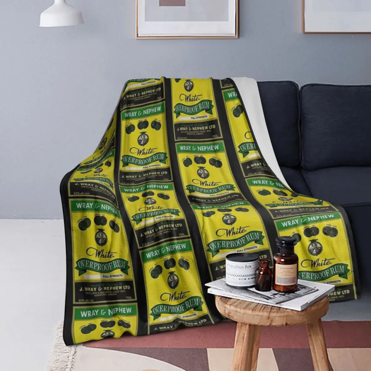 

Wray And Nephew Blankets Soft Warm Flannel Throw Blanket Plush for Bed Living room Picnic Travel Home Sofa