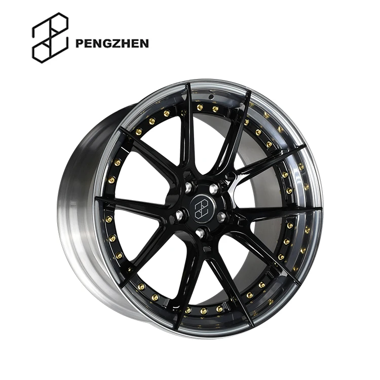 Black Powder Coating 5 Holes 5X112 Two-piece Structure 20 Inch Car Rims Alloy Wheels for Mer cedes Benz GLC