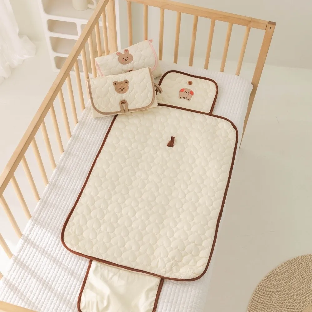 New Portable Diaper Changing Pad Dual-Sided Washable Changing Mat Waterproof Multifunction Nappy Changing Mat Newborn Baby