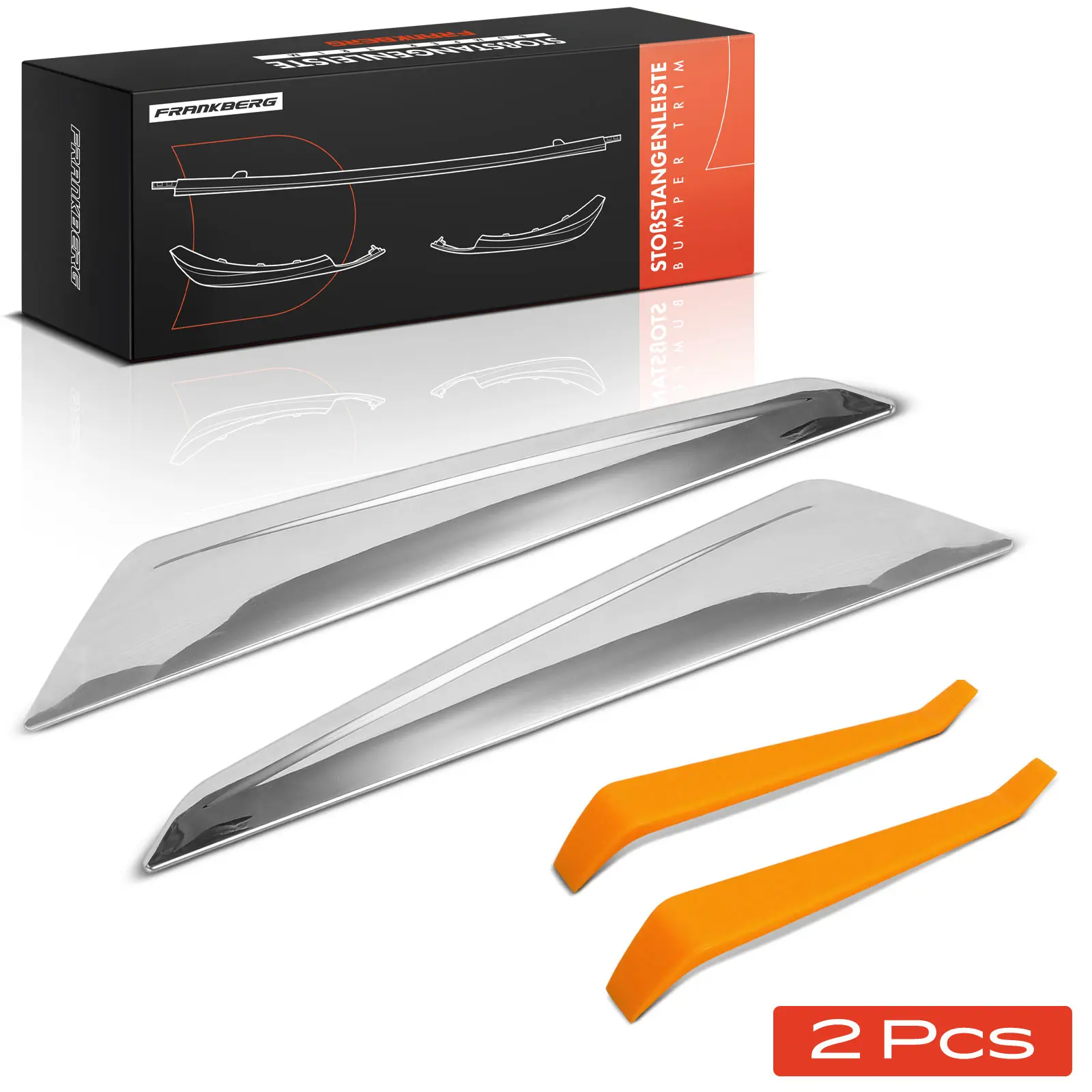 Frankberg 1x Trim Bumper Voor Links Rechts voor BMW 7ER G70 3.0L Bj vanaf 2022 51135 A6EF11 51135 A6EF12