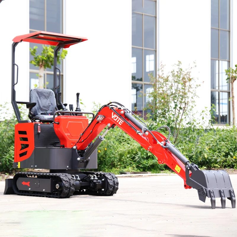 Crawler Euro 5 Small Digger, escavadores de construção hidráulica, Mini Escavadeira, 1.8Ton, 1Ton, 1000kg, para venda, EPA, 4