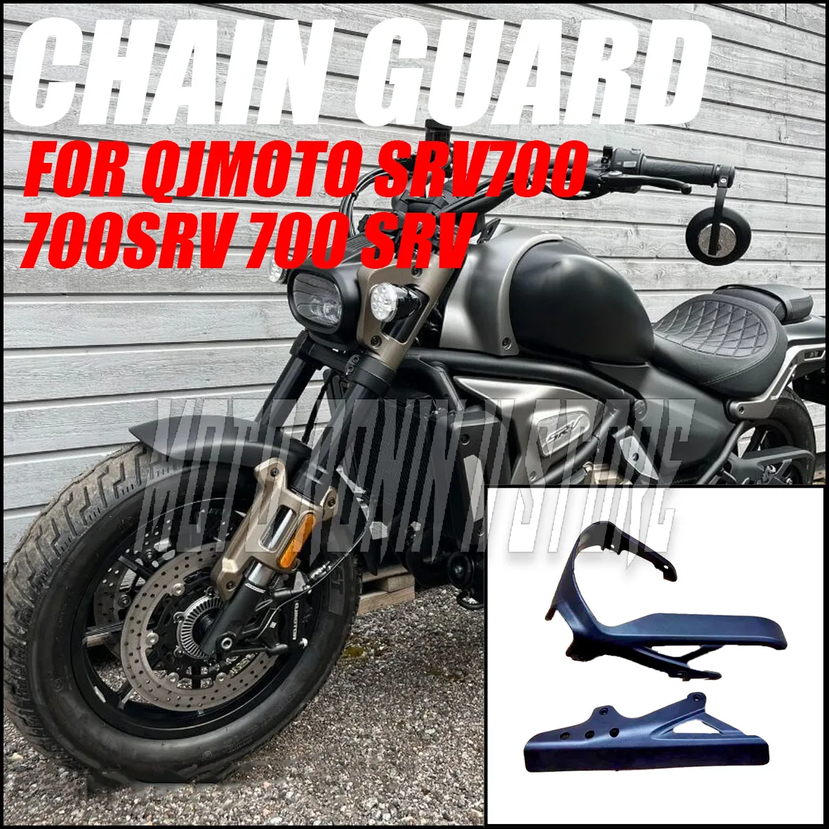 

Suitable for QJMOTO SRV700 700SRV 700 SRV motorcycle upper and lower chain cover chain guard upper and lower guard plate brand n