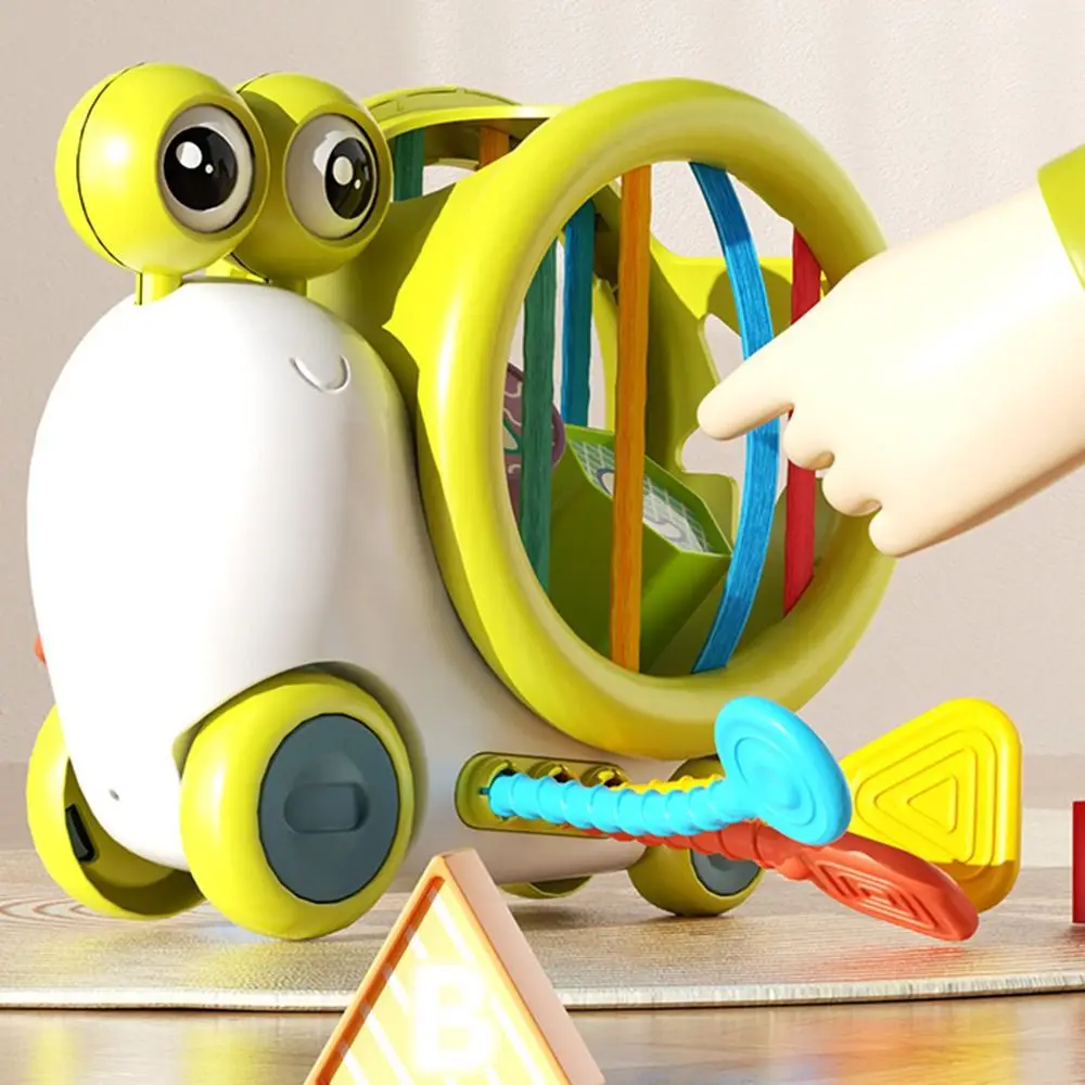Forma de caracol classificador brinquedo geométrico aprendizagem precoce forma colorida blocos de cognição educacional montessori