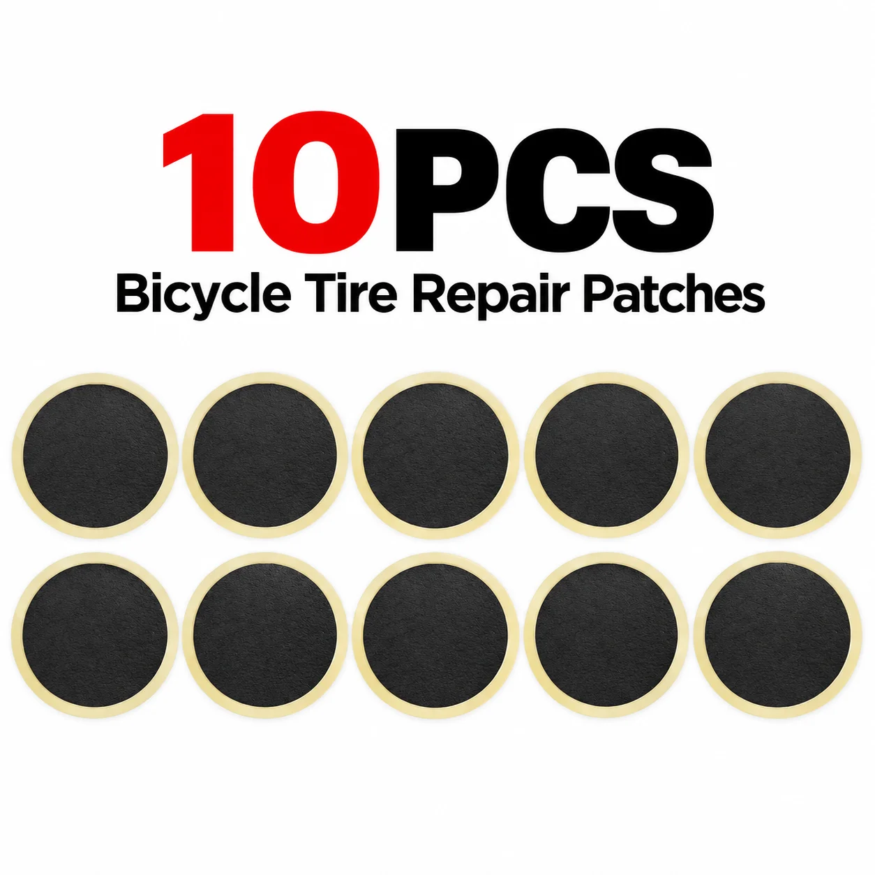 10/20/30pcs Bike Tire Patch Set 25mm Round  Square Rubber Repair Patches for Bicycle Inner Tube Puncture Fix Cycling Accessories