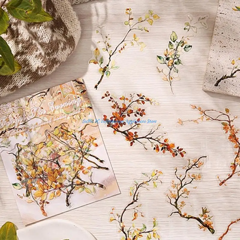 

20 Sheets Decorative Sticker Muono Sticker Lovely Scrapbook Sticker for Kids