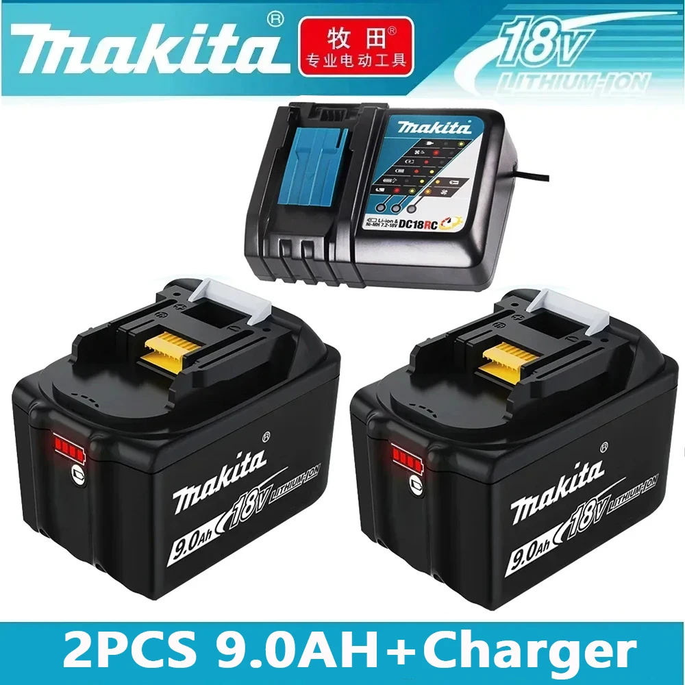 

Оригинальный литий-ионный аккумулятор Makita 18В 9.0Ач, замена для BL1840 BL1850B BL1830B, идеально подходит для всех инструментов Makita 18В.