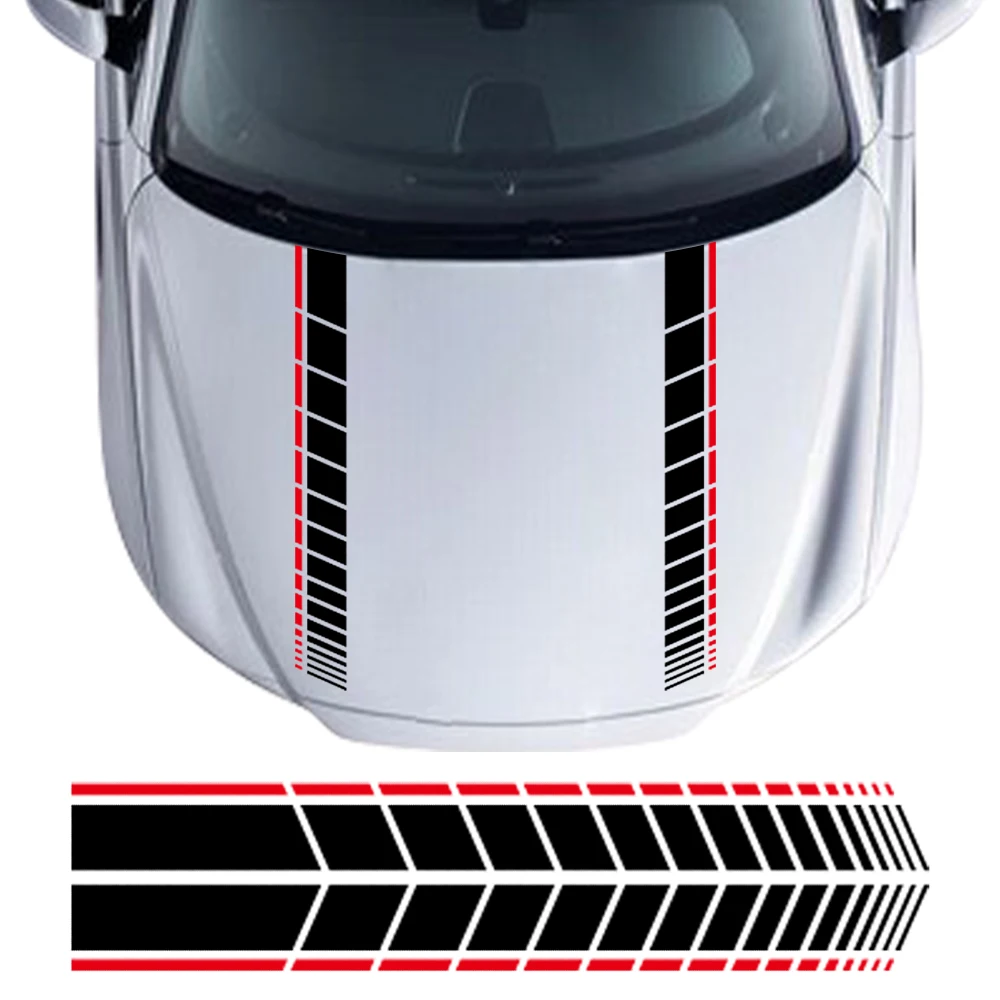 

Наклейка на автомобиль с длинными полосами, виниловая самоклеящаяся наклейка на капот, водонепроницаемая наклейка из ПВХ для декора кузова автомобиля, аксессуары для украшения автомобиля.