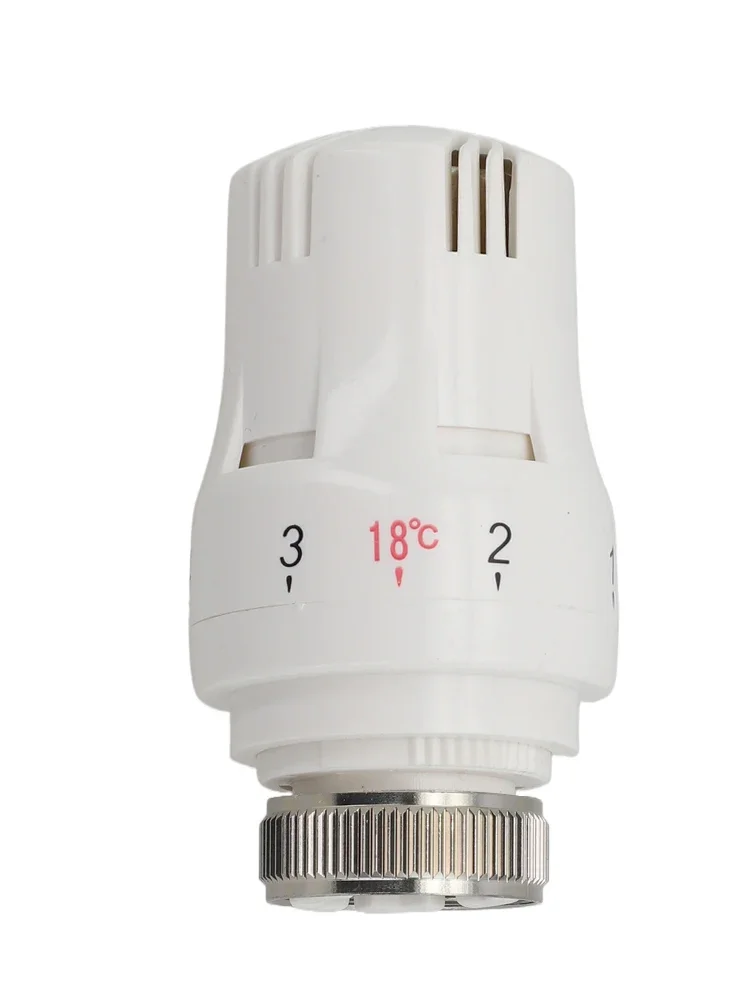 Automatic Control Manually Water Heating White Comfortable Household Heating Plastic Radiator Thermostatic Valve