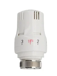 Automatic Control Manually Water Heating White Comfortable Household Heating Plastic Radiator Thermostatic Valve