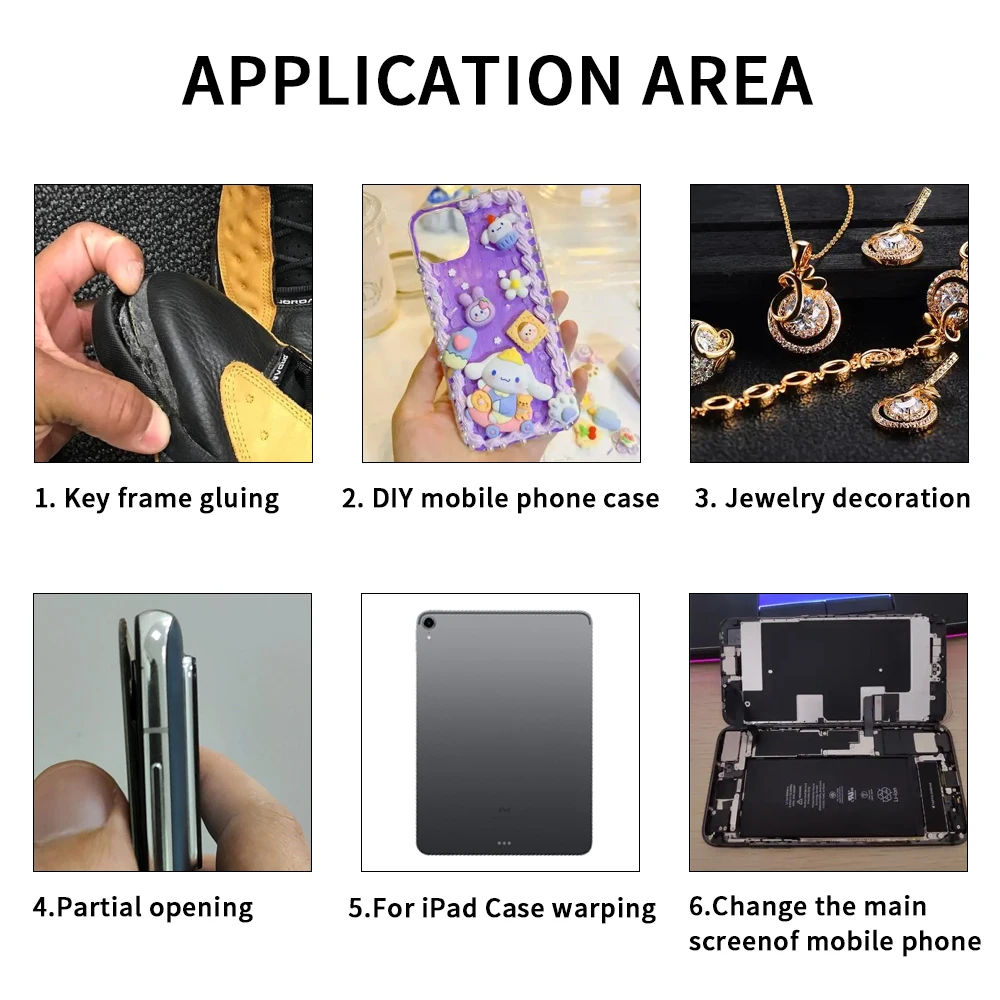 1/3/10PCS 25ML B7000 Trasparente Contatto Riparazione Del Telefono Adesivo Universale di Vetro di Plastica Colla FAI DA TE B-7000 Con Applicatore di Precisione