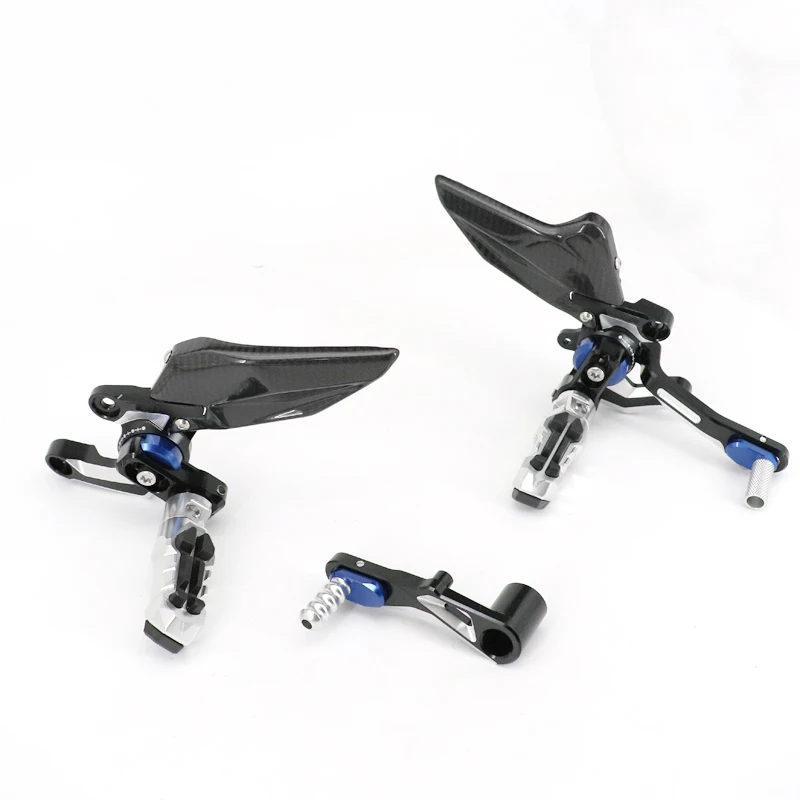 

For S1000XR S 1000XR 2020-2025 M1000XR 2023-2025 Motorcycle CNC aluminum Carbon Fiber Racing Rearset Footpeg Footrest RearSet