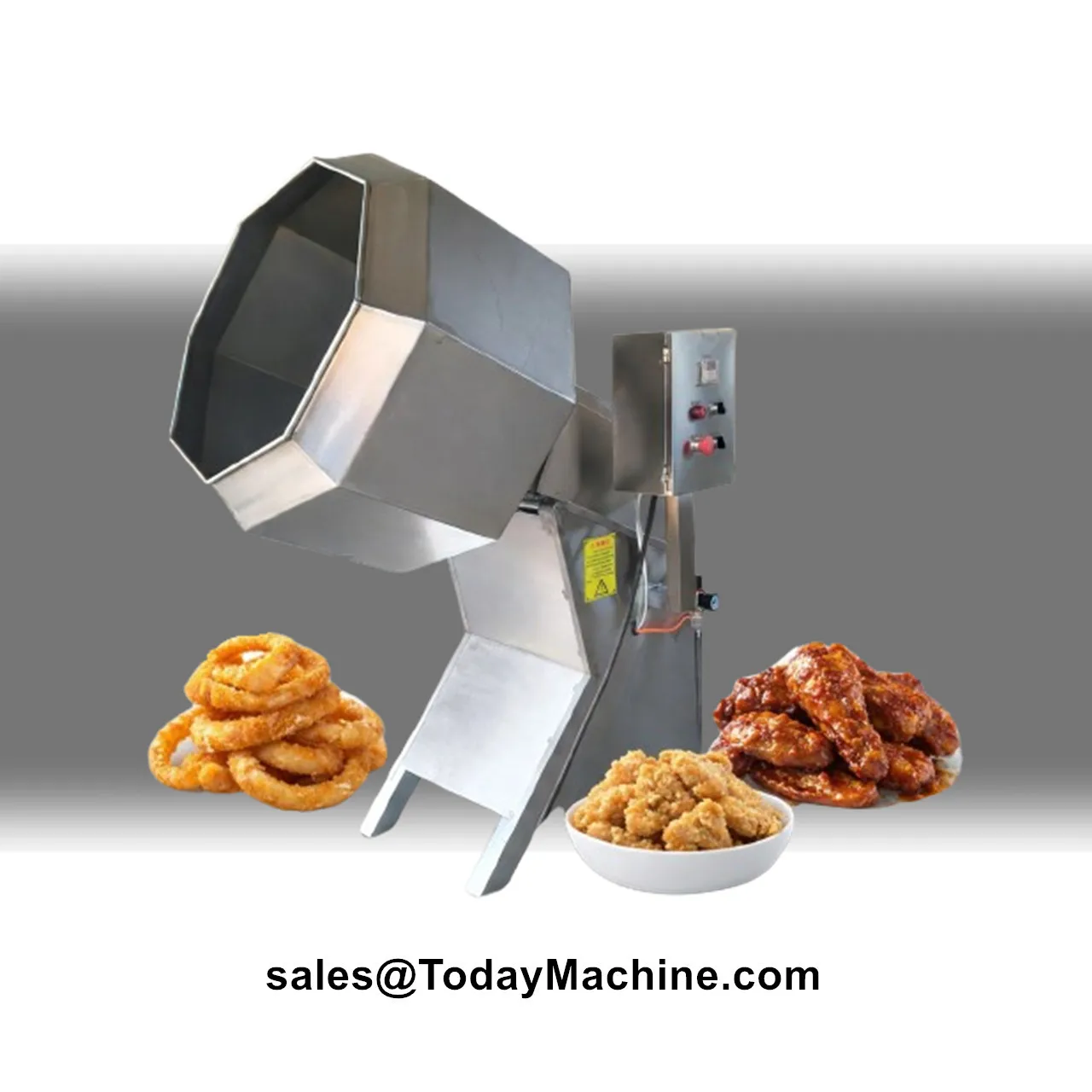 Octagonal Mixing Machine for Crispy Snacks Chips Seasoning Flavoring Fried Food