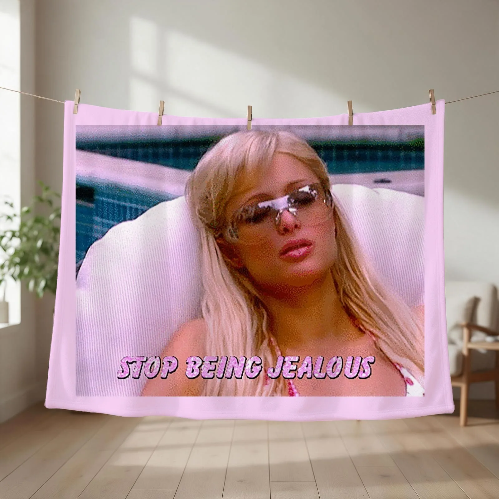 stop being jealous Throw Blanket Soft Beds Beautifuls Luxury Throw valentine gift ideas Blankets
