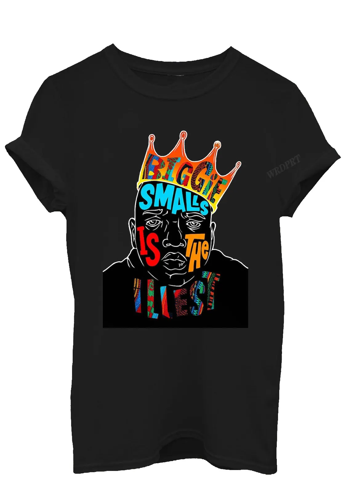 Big Gie Smalls Illest Print T Shirts Unisex Vintage Printed T-shirt Round Neck Cotton Oversized Casual Streetwear Tops Tee Shirt