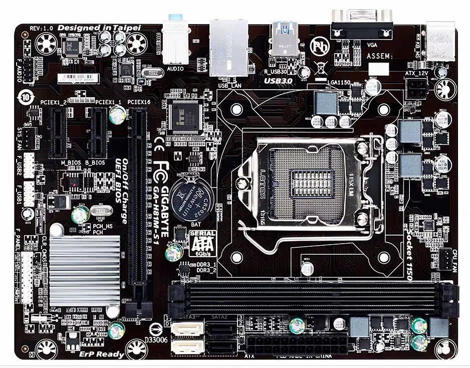 

For Gigabyte GA-H81M-DS2 S1 D2 S2PH HD3 H81-D3 1150DDR3 Desktop Main Board