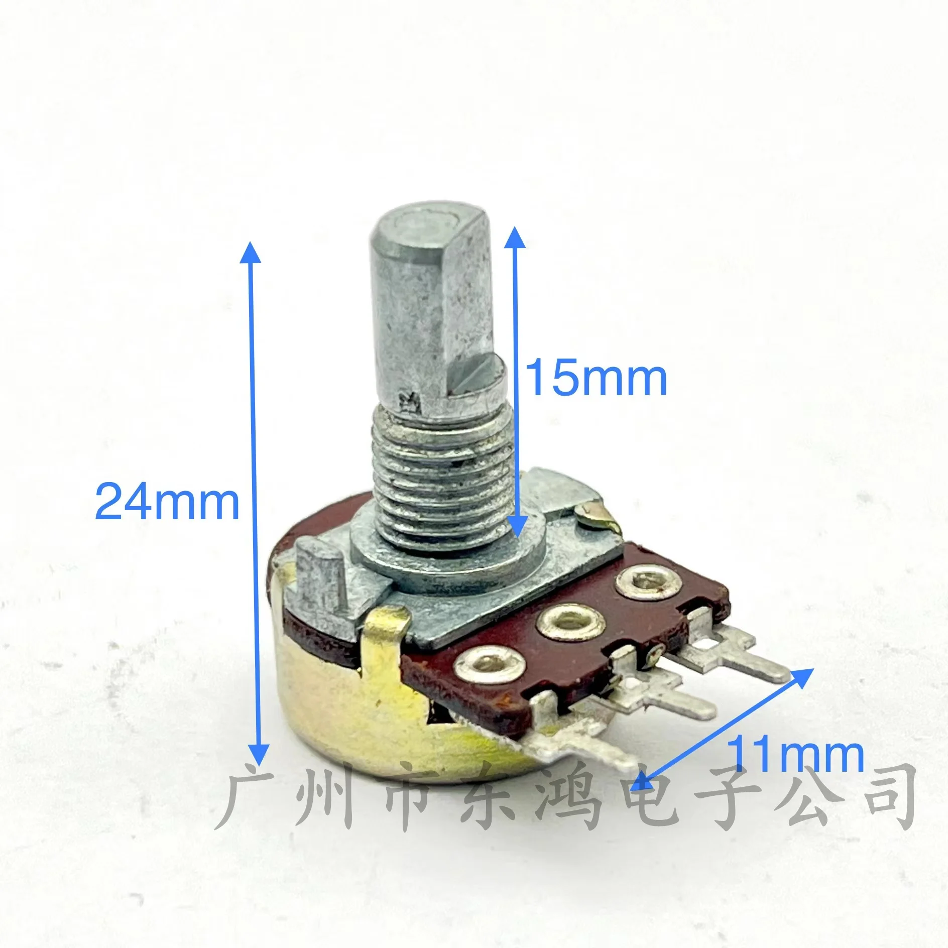 1 PCS Taiwan ALPHA Aihua single-link A10K three-pin half-shaft length 15MM