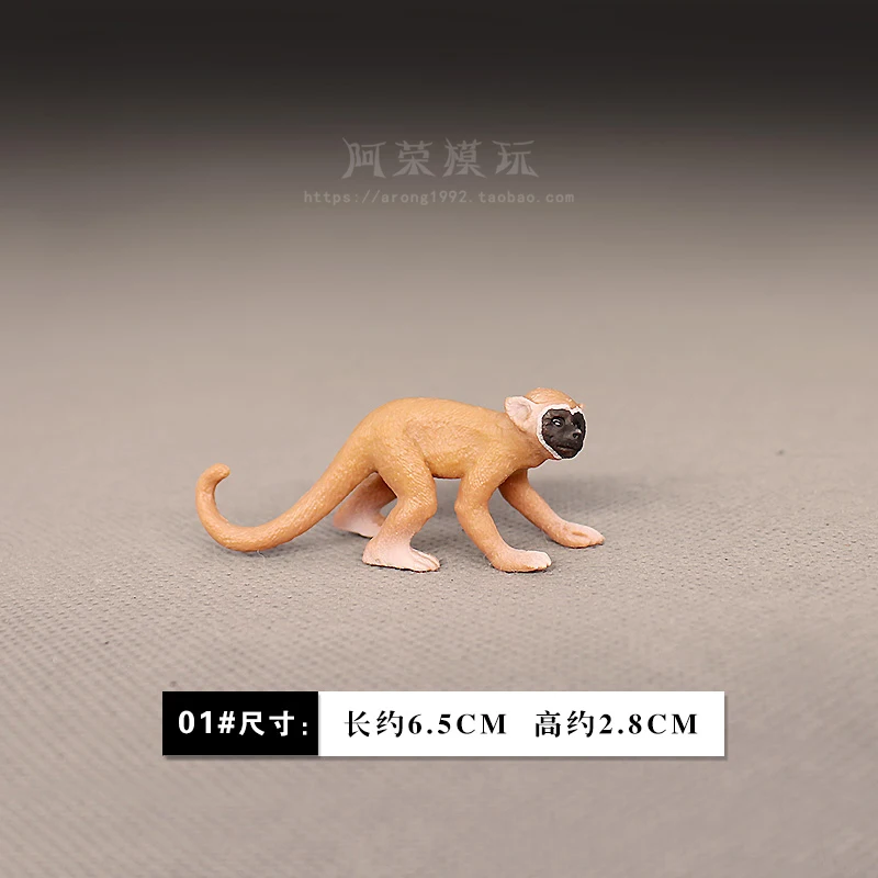 โมเดลจำลองสัตว์ป่า ลิง กระรอก ลิงหางยาว ลิงแมนดริล ลิงบราดิพอด ของเล่นเสริมพัฒนาการทางปัญญา