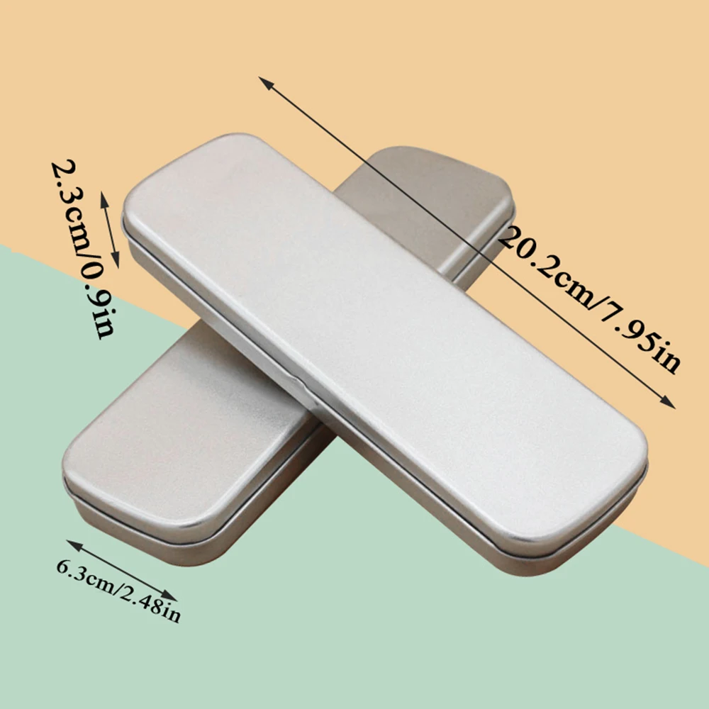 금속 주석 펜 상자 선물 상자, 만년필 케이스, 연필 문구 정리함 주석 상자, 학교 용품, 헤비 듀티 직사각형
