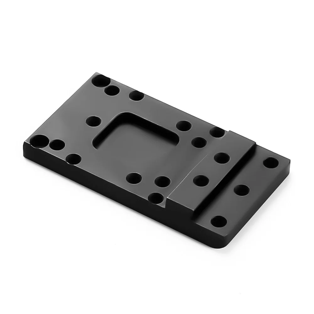 OPTICS Pistol Rear Sight Glock Plate Base Mount Compatible RMR/DOCTOR/BURRIS/MROS Footprint Glock Model G17 19 20 21 22 26