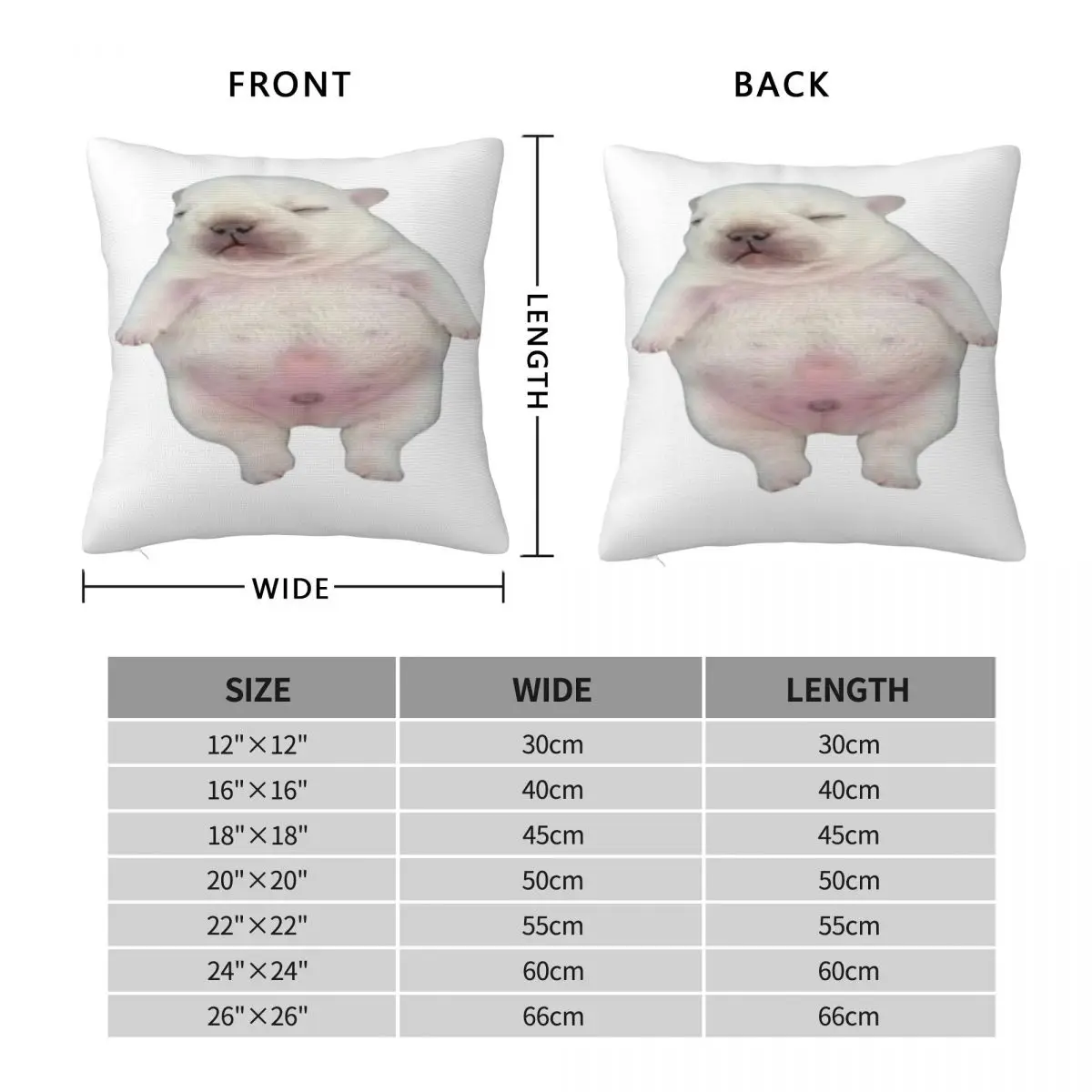 Pibble French Bulldog Puppy Square Pillowcase Polyester Linen Velvet Creative Decorative Pillow Case Sofa Seater Cushion Cover