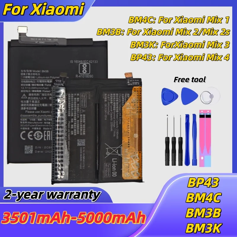 

New lithium battery BM3B BM3K BM4C BP43 Battery For Xiaomi Mi Mix2 Mix2S Mix3 Mix4 Mix 2 2S 3 1 4 Phone Battery Fast Shipping