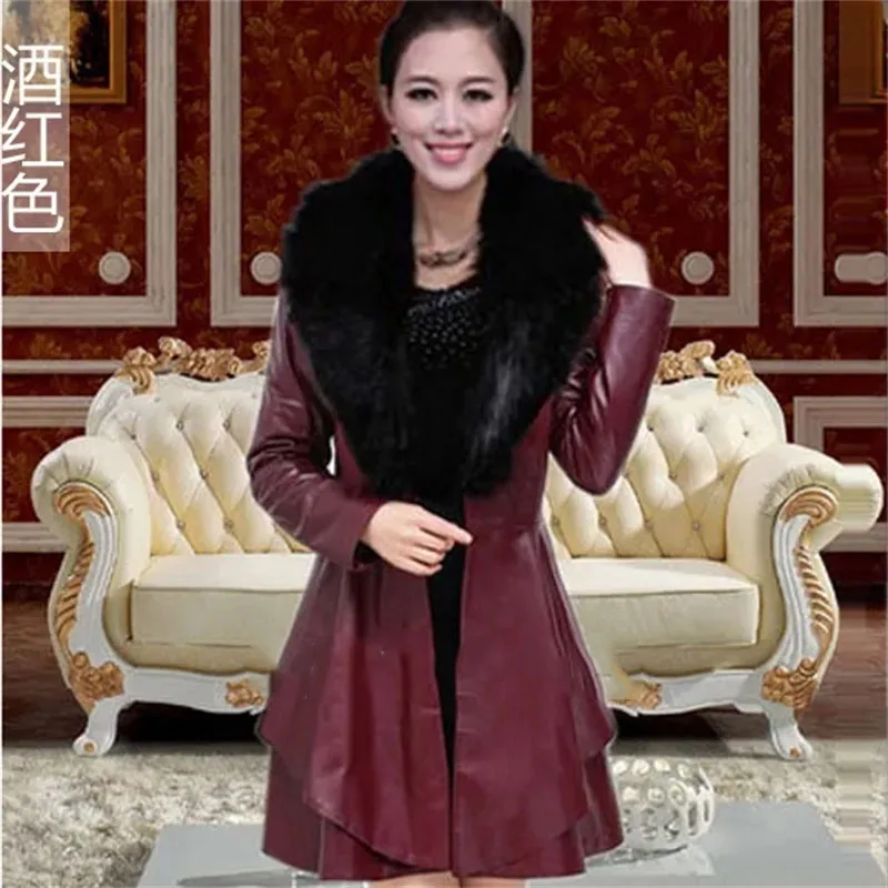 韓国女性用コットンフェイクレザーアウター2025レディース大きいサイズ5XLレザーウィンドブレーカー冬用女性ミディアム丈PUレザートップ