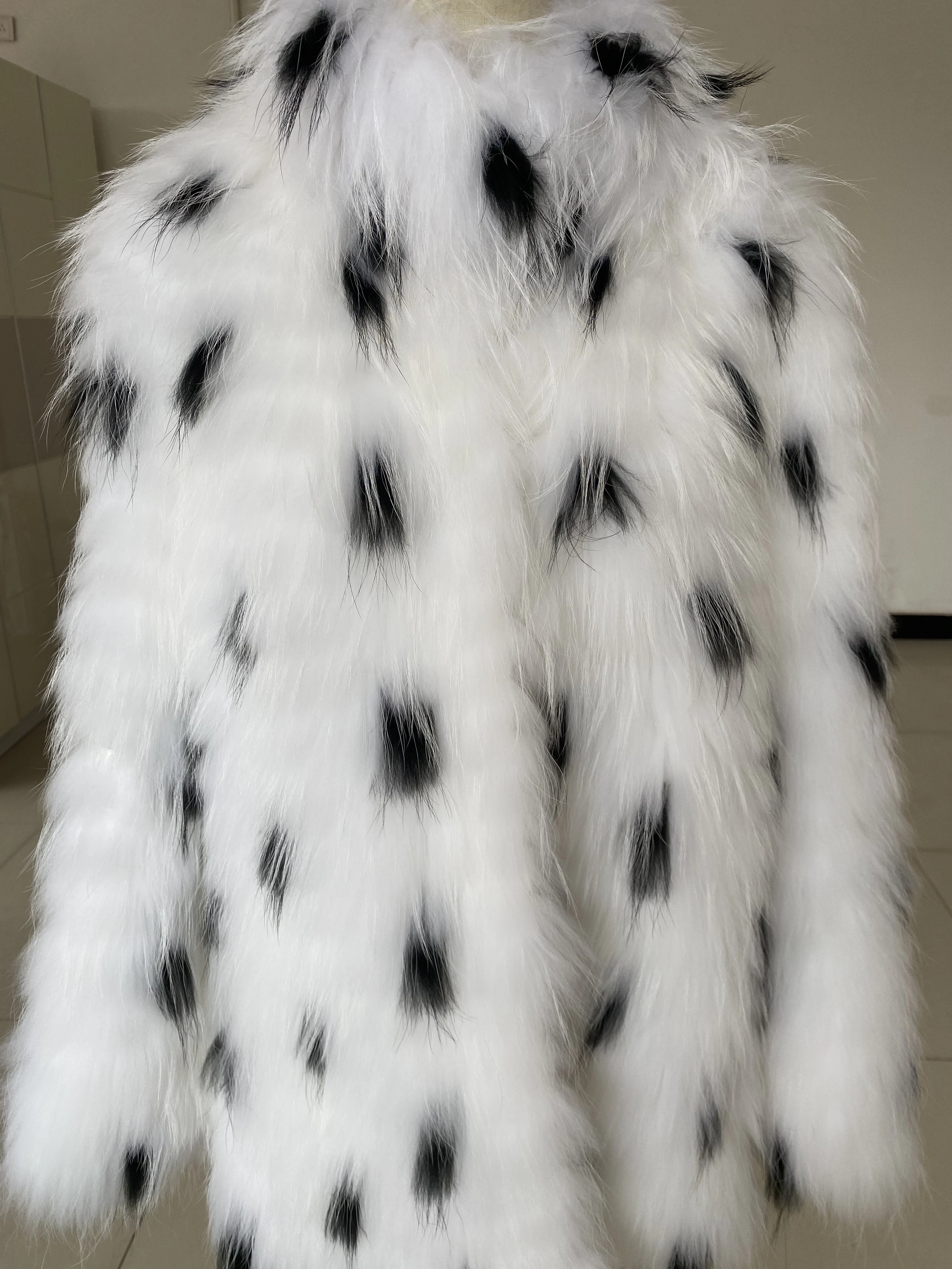 HDHOHR 2025 réel manteau de fourrure de renard femmes de luxe naturel tricoté vestes de fourrure de renard hiver chaud réel vêtements de fourrure pour femme grande taille