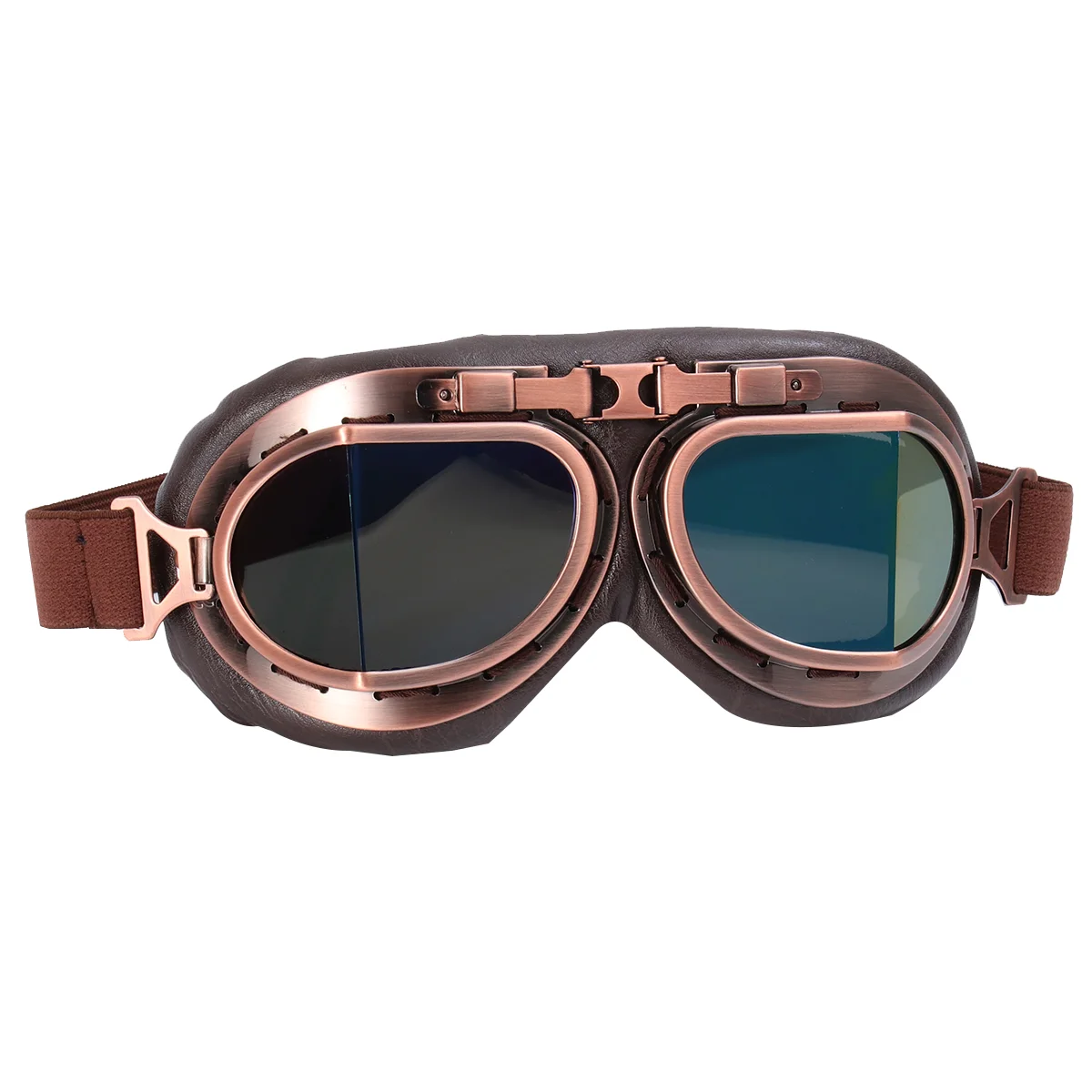 Motorbike Riding Windproof Goggles Protective Glasses Copper Plating Anti-Fog Goggles (Colorful) Motor Riding Goggles