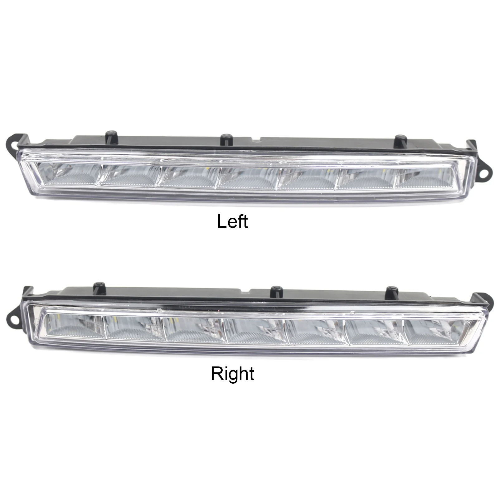 LED النهار تشغيل ضوء الضباب الخفيف لمرسيدس بنز X164 GL320/350/450/550 2009-2012 لمرسيدس بنز ML63 AMG W166 2011-2015 #3