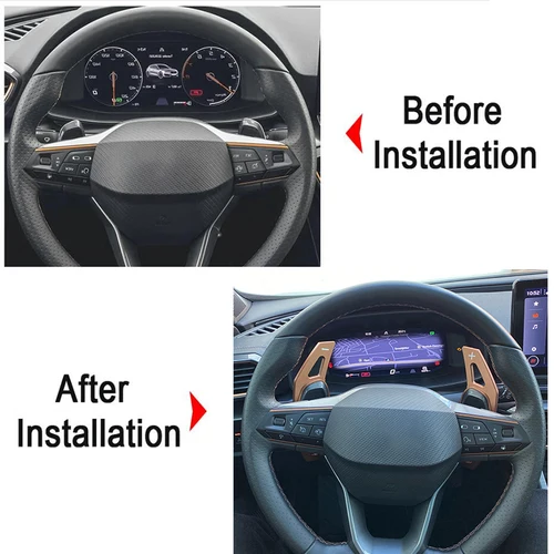Imagen 2 del producto Para Cupra Ateca Formentor Leon 2021 2022 2023 paletas de cambio de volante de coche paletas de engranaje DSG extensión estilo accesorios de coche