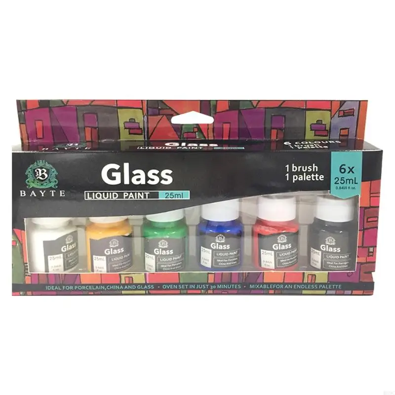 W89C 6 Cores suprimentos arte pintura acrílica para a arte da parede pintura aquarela