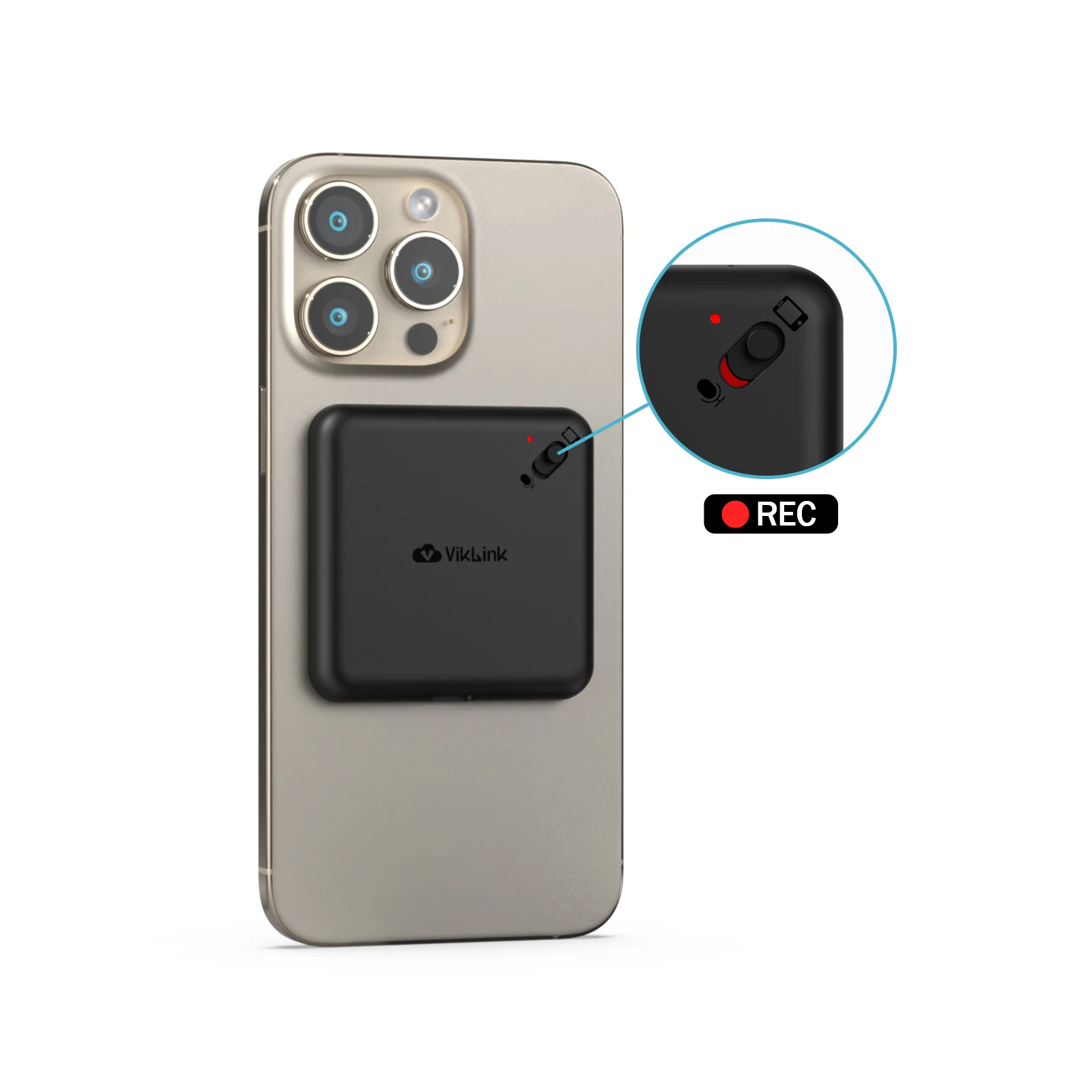 

Portable Magnetic Call Recorder with Recording Pen Ultra Long Standby Chest-Worn Conference Recording Device