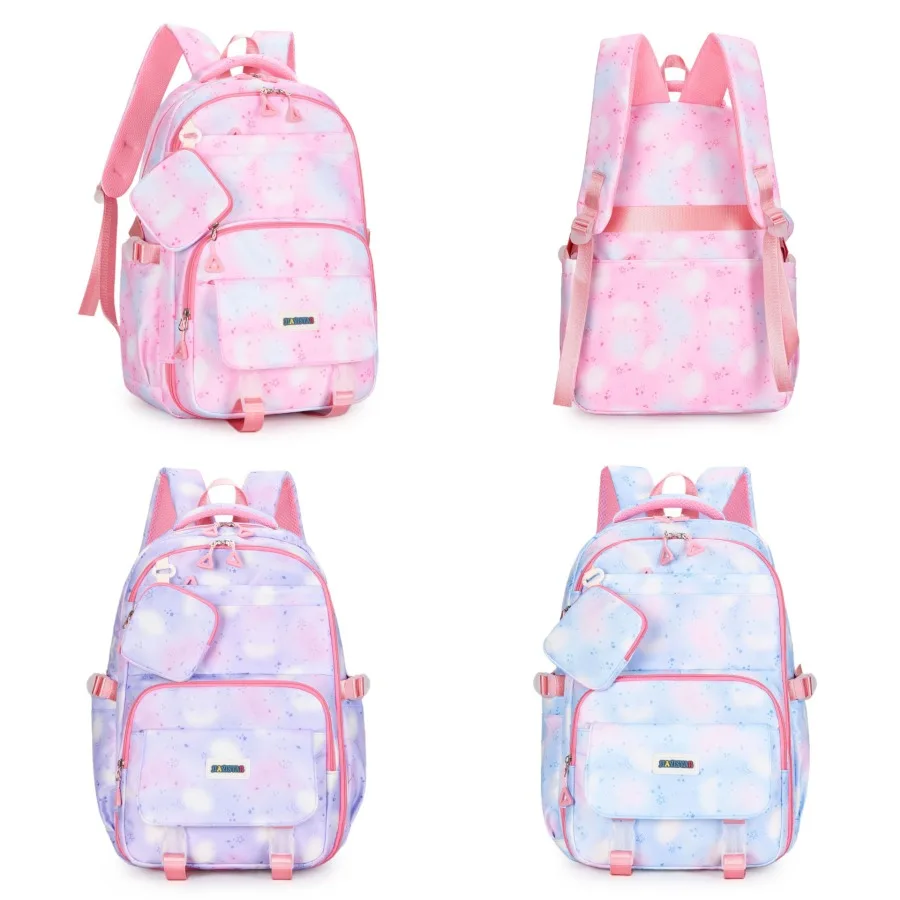 

【Новый стиль】Школьный рюкзак для учеников начальной школы Jiayi JIAYISTAR, новый милый легкий школьный рюкзак, вместительный рюкзак - хит продаж