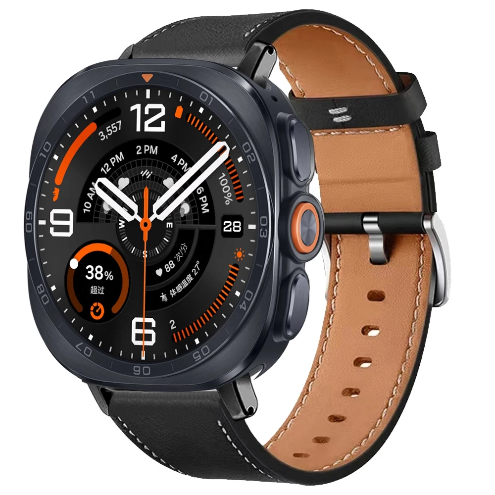 Lederarmband für Samsung Galaxy Watch Ultra2 Ultra 2025 47MM, weiches Armband für Galaxy Watch 9 8 40 44mm 8Classic Uhrenarmband – Detail 29