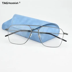 5517 Ultra light Titanium Glasses Frame Men Retro square Eyeglasses Woman Eyewear Myopia Optical Prescription brand spectacle