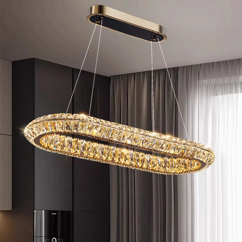 LED Crystal Chandelier Modern Home Decora Lighting Fixture Living Room Restaurant Villa Ceiling Chandelier Luxury LED Chandelier