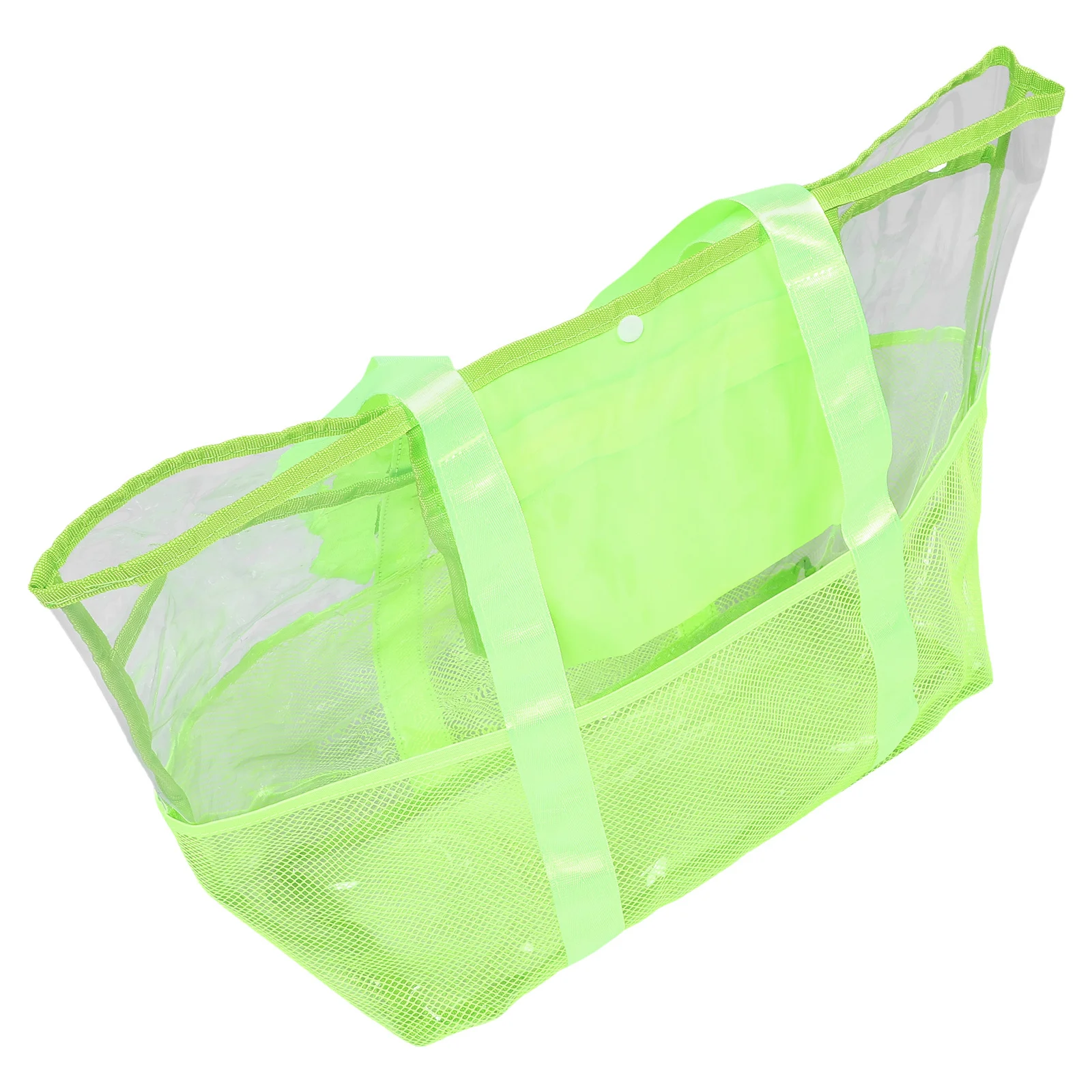 Foldable Mesh Beach Tote Bag for Women Large Capacity Waterproof Travel Swimming Pool Organizer Lightweight Storage for Vacation