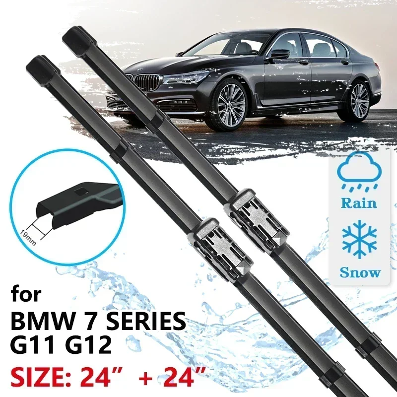 For BMW 7 Series G11 G12 2014 2015 2016 2017 Windscreen Windshield Accessories Window 730i 740i 740e 750i Car Front Wiper Blades