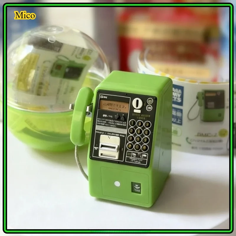 

Retro NTT Public Telephone Miniature Model, Vintage Japanese Payphone Desktop Ornament