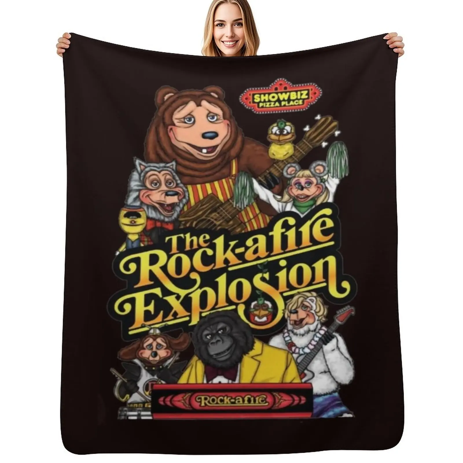 

Плед Showbiz Pizza Billy Bob, мягкий плюшевый плед в подарок на новоселье