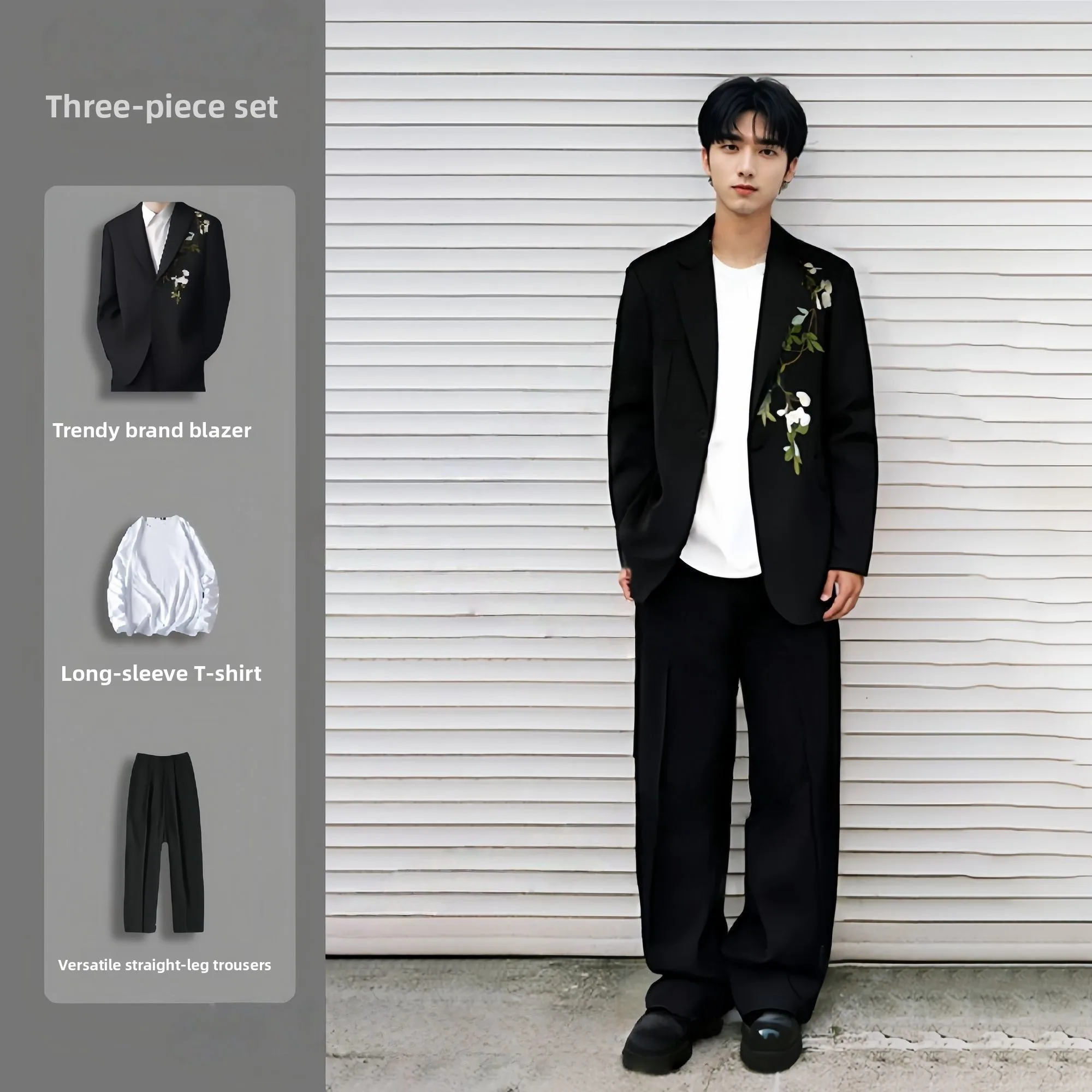 

New Chinese Sle Embroidered Wedding Suit Jaet for Men Marriage Ceremony Traditional Costume M Outerwear Ensemble