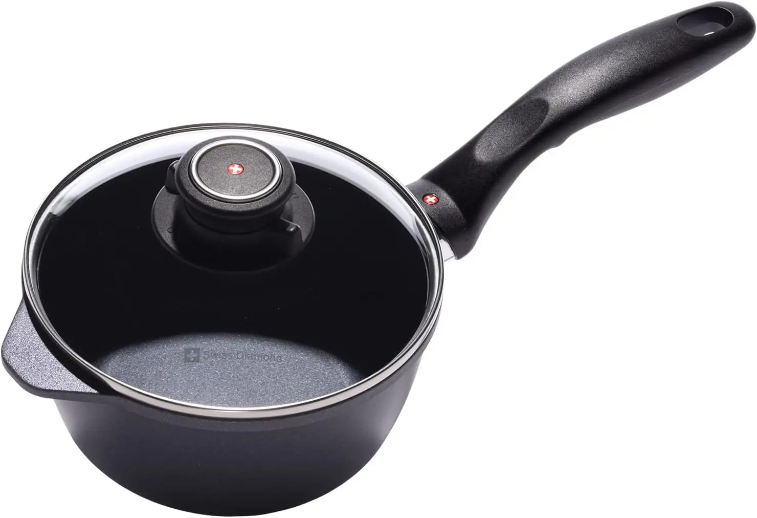 

6.3" 1.4 Quart Saucepan HD Nonstick Diamond Coated Aluminum Saucepan, Includes Lid, Dishwasher Safe and Oven Safe