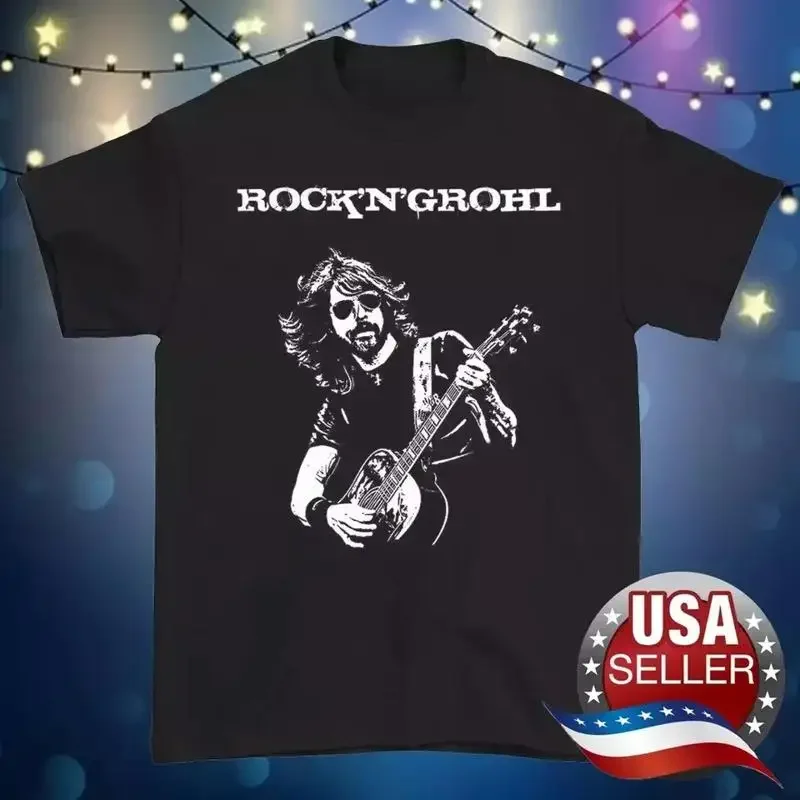 New Dave Grohl Black T Shirt Short Sleeve All Sizes S 4Xl
