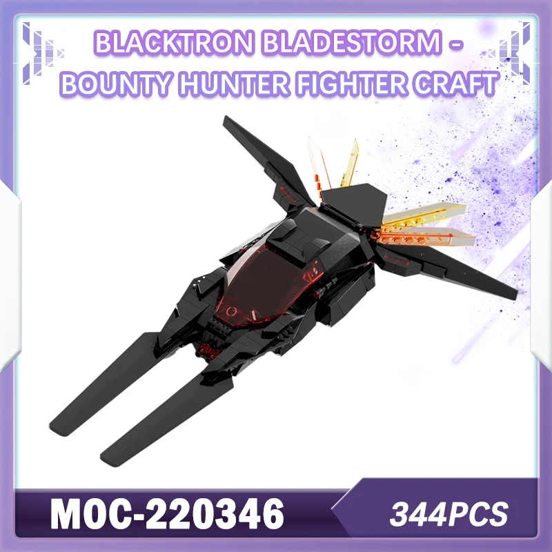 

344PCS Space War Blacktron Bladestorm - Bounty Hunter Fighter Craft Building Blocks Set Technical Adults BOYS GIFTS MOC-22034