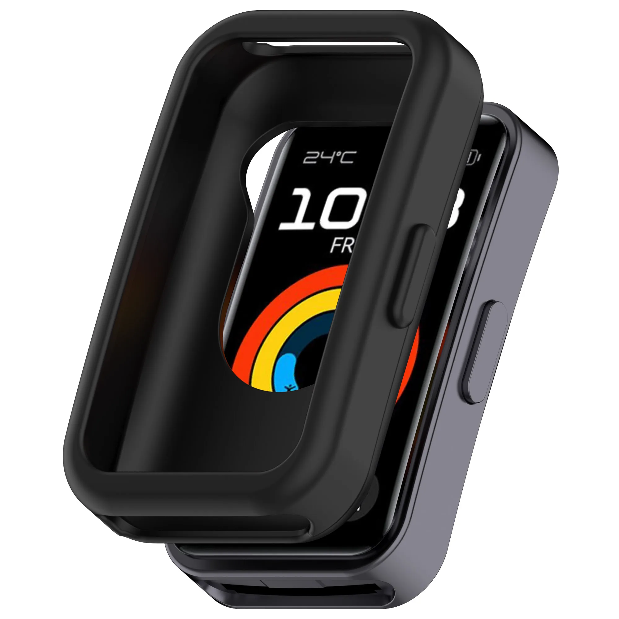 Weiche Silikonhülle für Huawei Band 9/9 NFC-Riemen Zubehör bequemer Schutz Stoßstangenschale für Huawei Band 8/8 NFC-Abdeckung