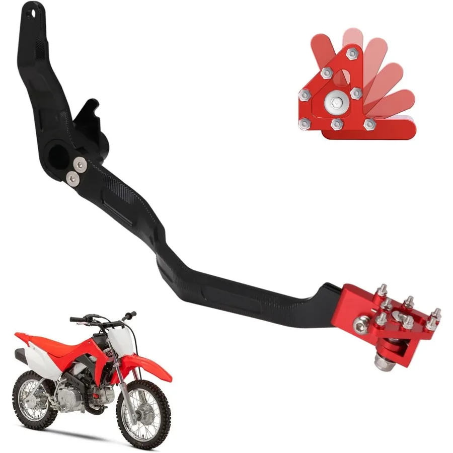 

Folding CNC Motorcycle Rear Brake Pedal Foot Lever for CRF110F 20132024 Red Performance Upgrade with Enhanced Durability and Pr