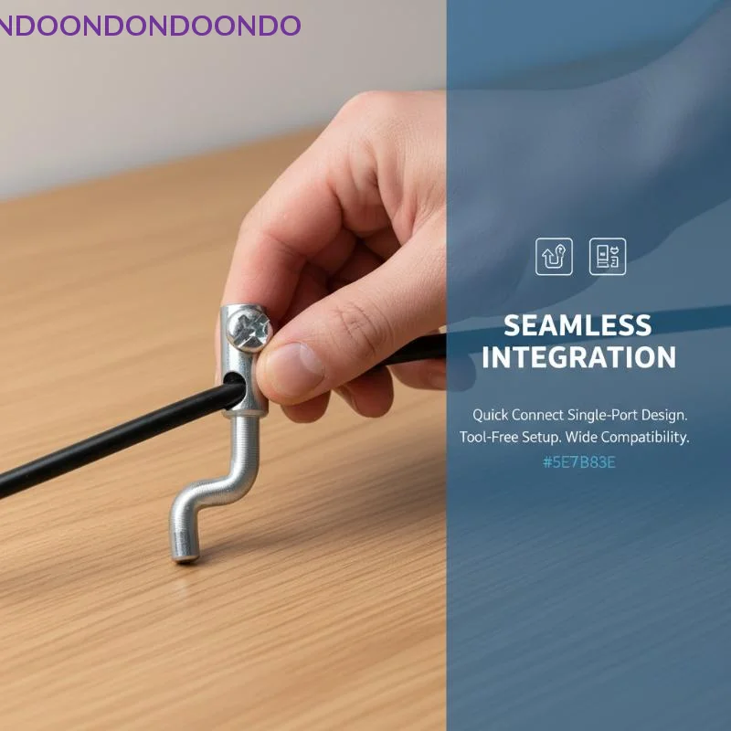 

1 шт. Z-образный кабельный фиксатор для инструментов с одним отверстием для крепления к садовым инструментам