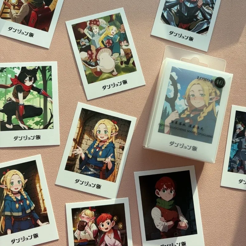 Delicious in Dungeon Marcille Chilchuck Exquisite hochauflösende Postkarte mit hohem Farbwert, Animations-Cartoon-Grußkarte als Geschenk – Detail 6