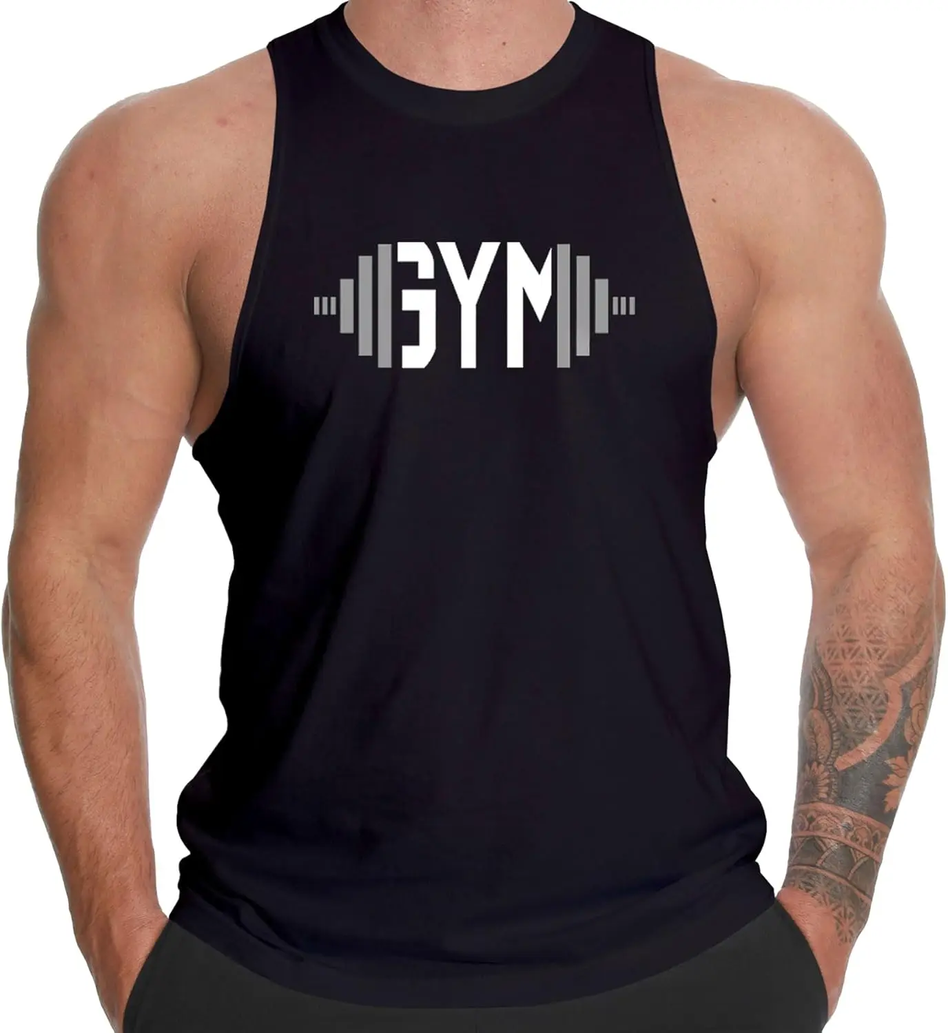 

Summer Men's Fitness Tank Tops 3D Print Dumbbell Graphic Sleeveless For Men Simple Design Outdoor Sport Training Breathable Vest