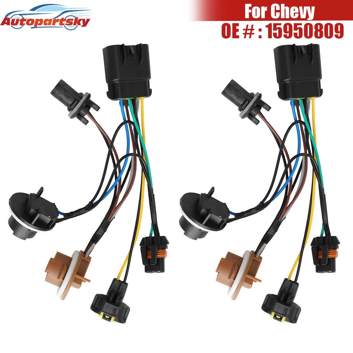 

2 шт. жгут проводов фар 15950809 15782377 Аксессуары для Chevy Avalanche Tahoe Suburban 1500 2500 2007 2008 2009-2013 гг.